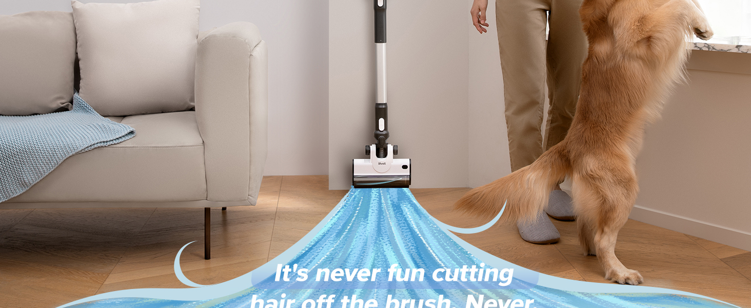 levoit cordless stick vacuum, 50 min, tangle free, lightweight, powerful for carpet & hard floor