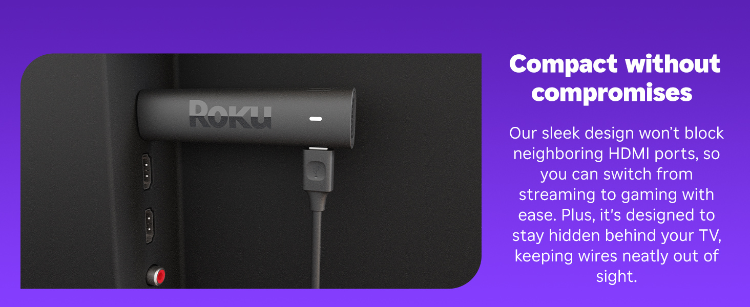 roku 4k streaming stick – hdr, dolby vision, voice remote, long range wi fi & free live tv