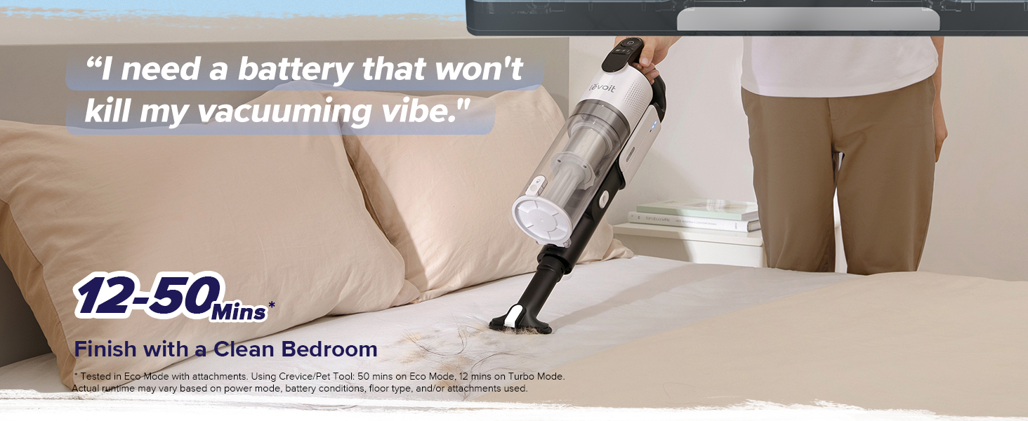 levoit cordless stick vacuum, 50 min, tangle free, lightweight, powerful for carpet & hard floor