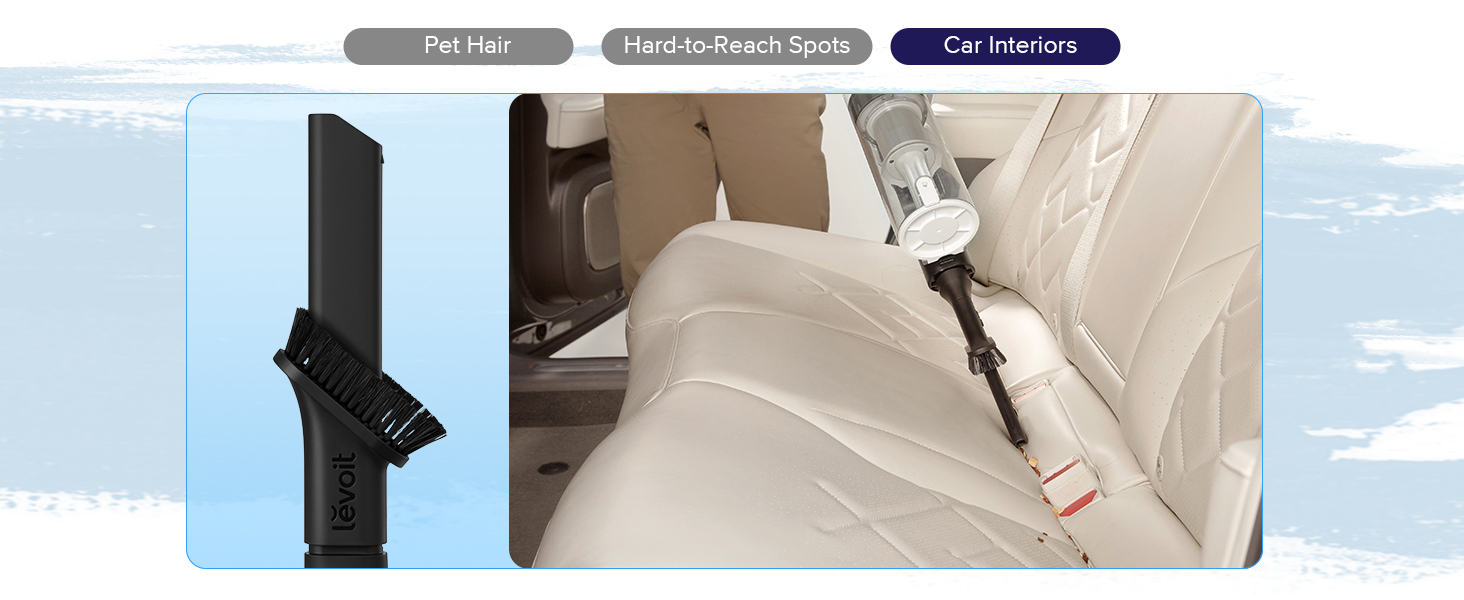 levoit cordless stick vacuum, 50 min, tangle free, lightweight, powerful for carpet & hard floor