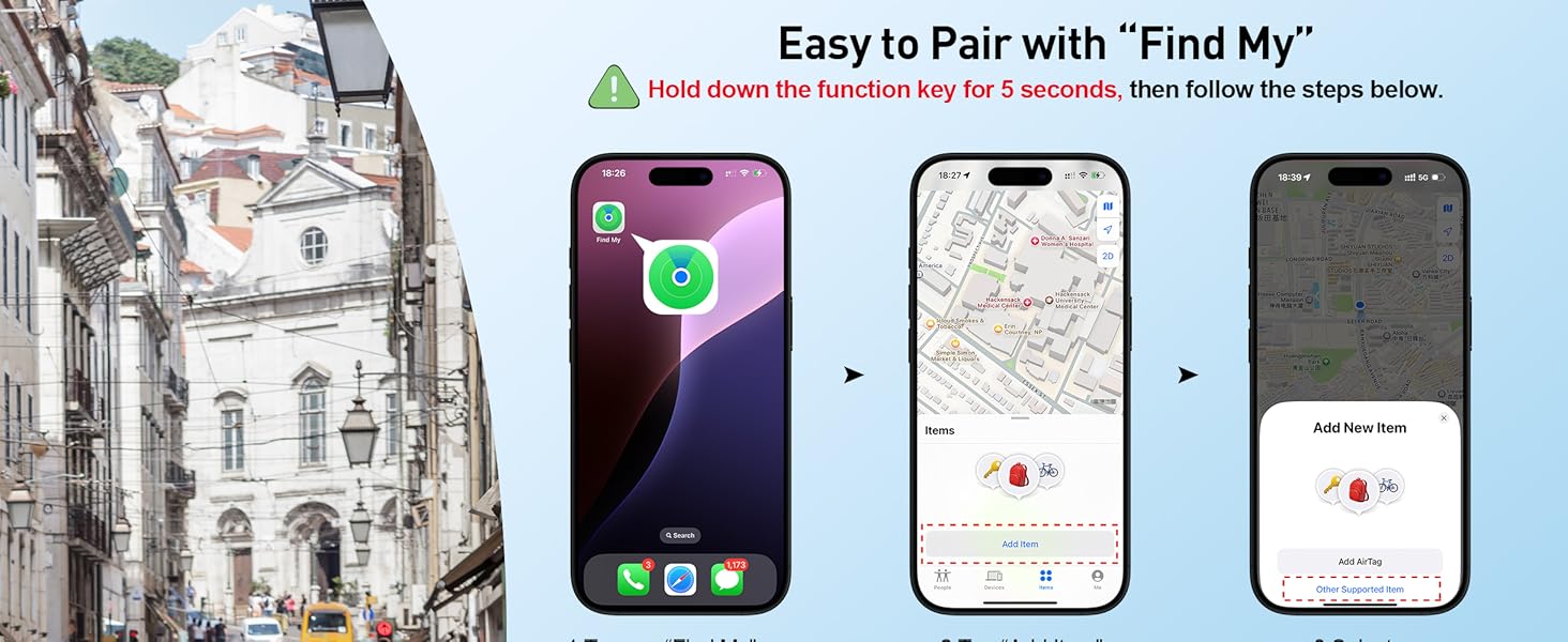 apple mfi bluetooth tracker 2025 – gps finder for keys, wallet, passport, 5 10 year battery