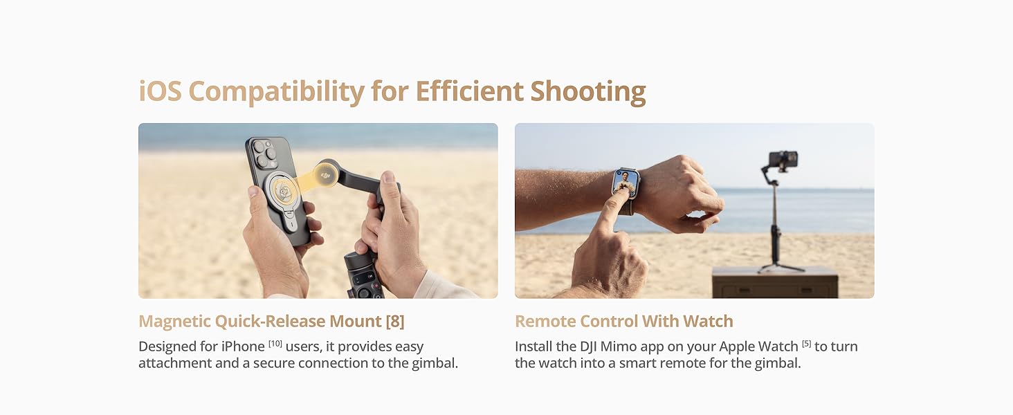 dji osmo mobile 7p – 3 axis phone gimbal, quick launch, tripod, 10hr battery
