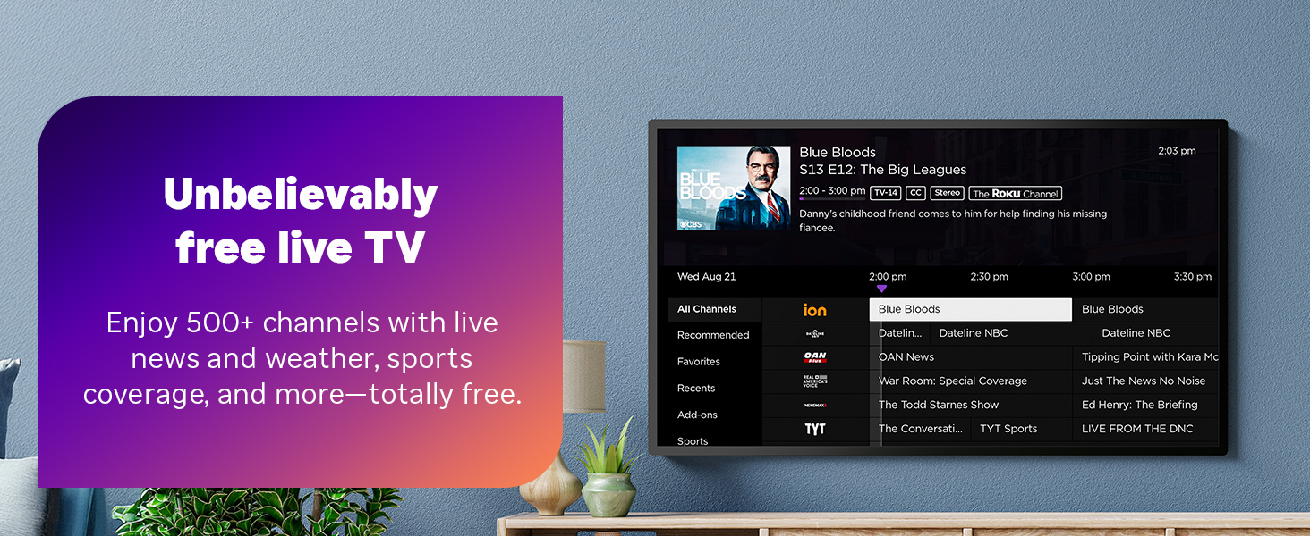 roku 4k streaming stick – hdr, dolby vision, voice remote, long range wi fi & free live tv