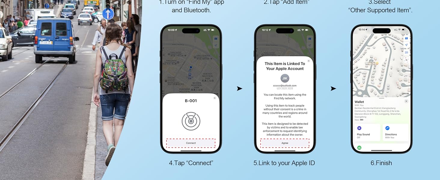 apple mfi bluetooth tracker 2025 – gps finder for keys, wallet, passport, 5 10 year battery