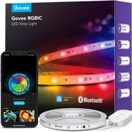 govee rgbic led strip – diy multi color, bluetooth & music sync