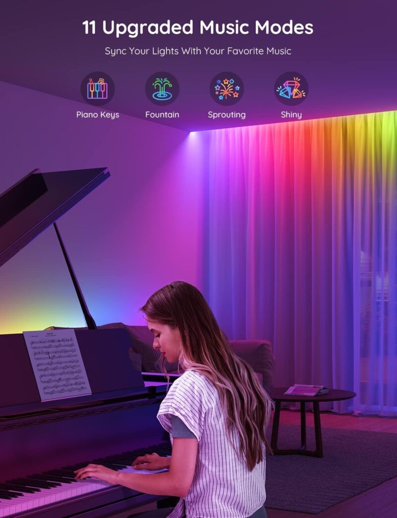 govee rgbic led strip – diy multi color, bluetooth & music sync