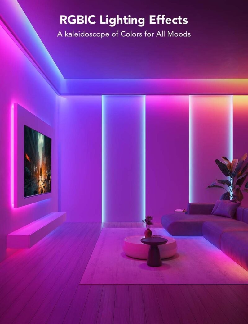 govee rgbic led strip – diy multi color, bluetooth & music sync