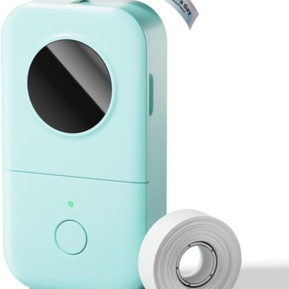 phomemo d30 bluetooth label maker, portable handheld thermal printer, inkless custom stickers for home, kids, school & office