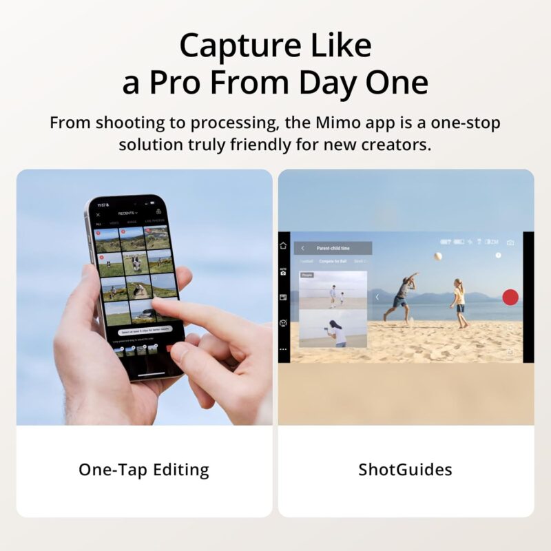 dji osmo mobile 7p – 3 axis phone gimbal, quick launch, tripod, 10hr battery