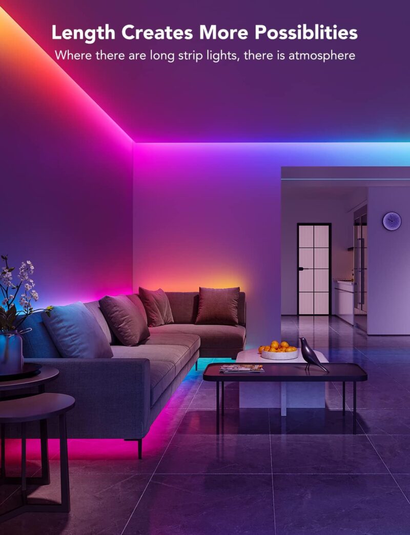 govee rgbic led strip – diy multi color, bluetooth & music sync