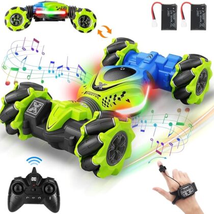 4wd gesture rc car – drift, twist, hand control, offroad stunt, lights & music