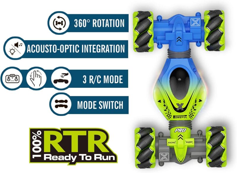 4wd gesture rc car – drift, twist, hand control, offroad stunt, lights & music