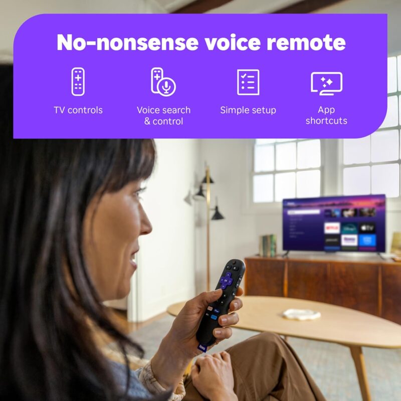 roku 4k streaming stick – hdr, dolby vision, voice remote, long range wi fi & free live tv