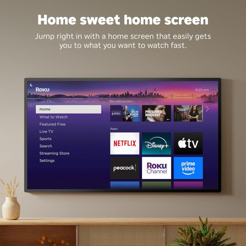 roku 4k streaming stick – hdr, dolby vision, voice remote, long range wi fi & free live tv