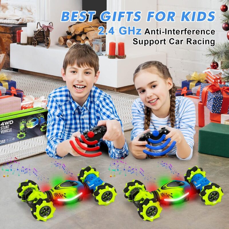 4wd gesture rc car – drift, twist, hand control, offroad stunt, lights & music